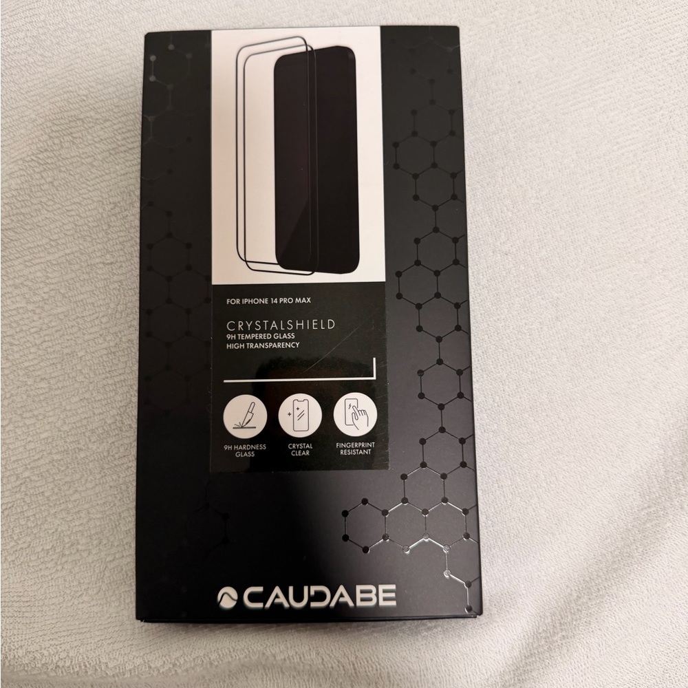 CrystalShield Black Phone Case